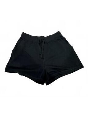 Old Navy Black High Waisted Sweat Shorts Women’s Size M Elastic Lounge Athletic